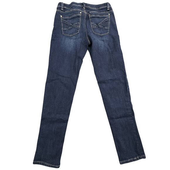 White House Black Market Slim Ankle Jeans Size 2R Blue Denim Feel Beautiful Dark - Picture 2 of 16